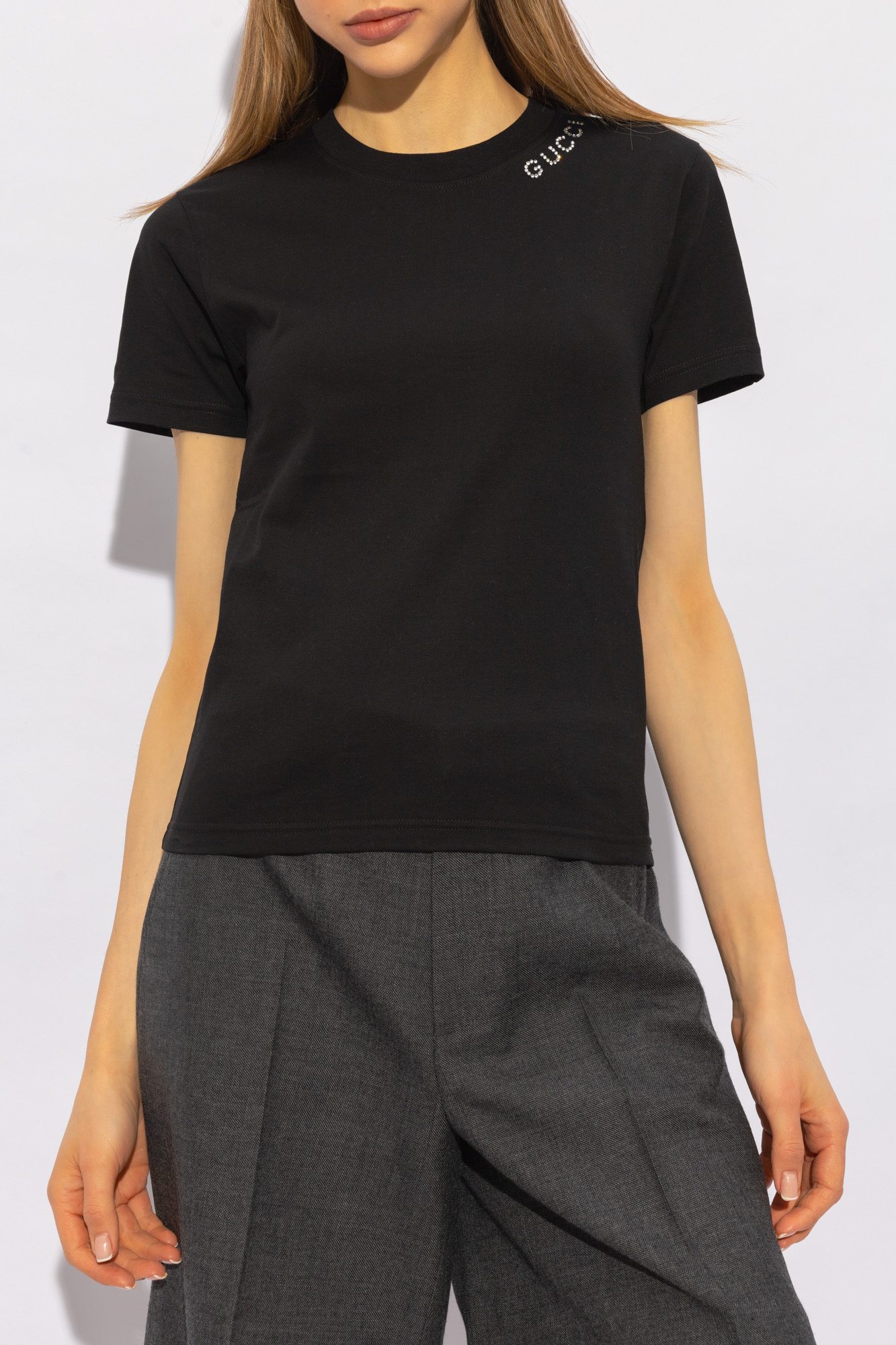 Black T-shirt with logo Gucci - Vitkac AS